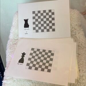 HANSCRAFTED Chess Piece and Board Print Set for beginners by me